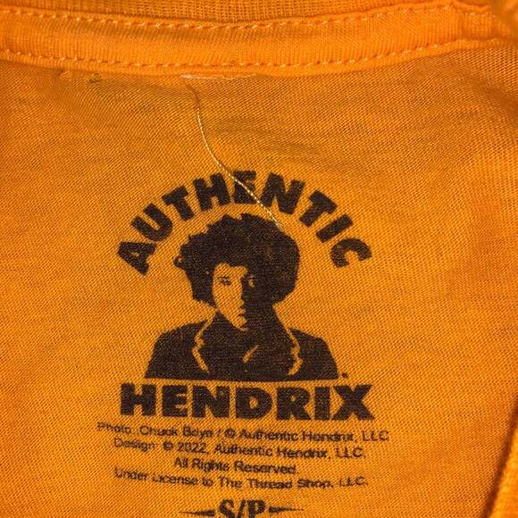 Authentic Women’s Hendrix Graphic Yellow T-Shirt S - Picture 3 of 3